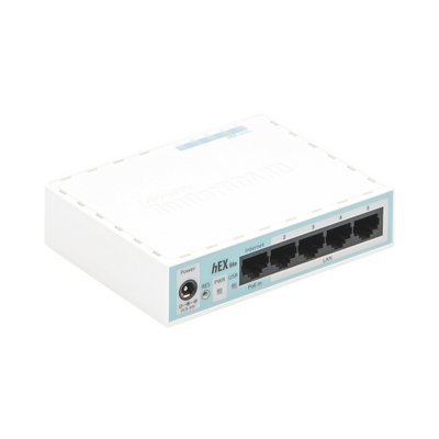 (hEX lite) RouterBoard, 5 Puertos Fast Ethernet - imagen 3