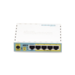 (hEX PoE LITE) RouterBoard, 5 Puertos Fast Ethernet, 4 con PoE Pasivo, 1 Puerto USB miniatura 4