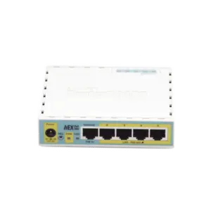 (hEX PoE LITE) RouterBoard, 5 Puertos Fast Ethernet, 4 con PoE Pasivo, 1 Puerto USB