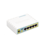 (hEX PoE LITE) RouterBoard, 5 Puertos Fast Ethernet, 4 con PoE Pasivo, 1 Puerto USB miniatura 6