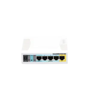 RouterBoard, 5 Puertos Fast, 1 Puerto USB, WiFi 2.4 GHz 802.11 b/g/n, Gran Cobertura con Antena 2.5 dbi, hasta 1 Watt de Potencia