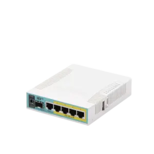 (hEX PoE) Routerboard 5 puertos Gigabit Ethernet PoE 802.3at, 1 Puerto USB