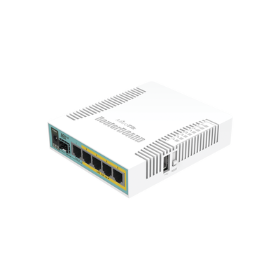 (hEX PoE) Routerboard 5 puertos Gigabit Ethernet PoE 802.3at, 1 Puerto USB - imagen 1