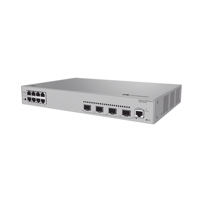 Switch de acceso eKit Administrable / Capa 2 / 8 Puertos PoE+ Gigabit + 4 SFP + Puerto Consola / PoE Perpetuo / Presupuesto PoE 125 W / Sin licenciamiento - imagen 1