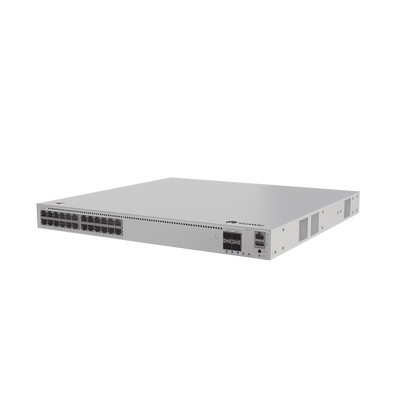 Switch de Distribución/Core Gigabit Administrable PoE Capa 3 / 24 puertos 1000/2.5Gbps (PoE) / 4 Puertos 10GE SFP+ Uplink / ERPS / Rutas Estáticas / iStack / PoE Perpetuo / 400W / Administración Nube Gratis - imagen 1