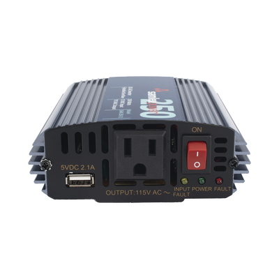 Inversor de Corriente (CD-CA) Potencia Nominal 250 W, Ent:12Vcc, Sal: 115Vca 60 Hz - imagen 3