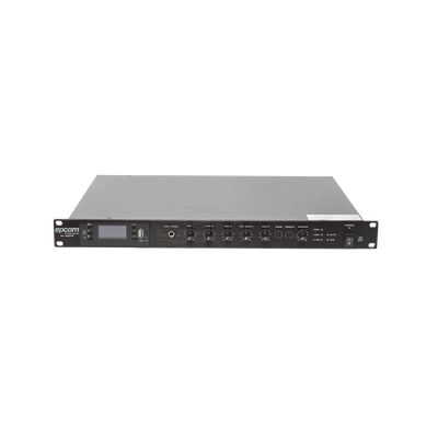 Amplificador Mezclador | 120W RMS | Sistema 100V y Baja Impedancia | MP3 | Tuner | Bluetooth | Música ambiental y Voceo - imagen 1
