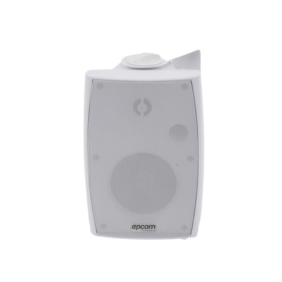 Altavoz de Pared de 2 vías | Woofer 4in + 1.5in | 2.5W – 20W | Para Sistemas 70/100V y 8 ohms | Material ABS | Rejilla y Bracket de Metal | Color Blanco - imagen 2