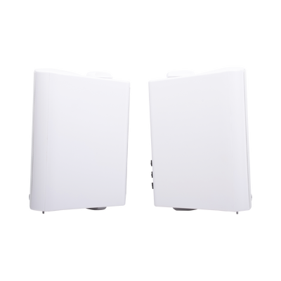 Altavoces Amplificada de Montaje en Pared 5″+1.5″ | RMS 20W@8ohms y Pasivo 20W | Material ABS | Reja Metálica | Bracket de Metal | Color Blanco - imagen 2