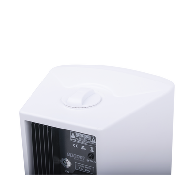 Altavoces Amplificada de Montaje en Pared 5″+1.5″ | RMS 20W@8ohms y Pasivo 20W | Material ABS | Reja Metálica | Bracket de Metal | Color Blanco - imagen 4