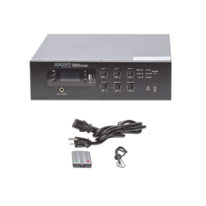 Mini Amplificador de Audio Mezclador | 120W RMS | Sistema 70/100V | MP3 | Tuner | Bluetooth | Musica ambiental y Voceo