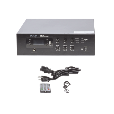 Mini Amplificador de Audio Mezclador | 120W RMS | Sistema 70/100V | MP3 | Tuner | Bluetooth | Musica ambiental y Voceo - imagen 4