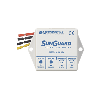 Controlador de Carga Solar PWM SunGuard 4.5 A / 12 VCC / Compensación de Temperatura / 100% Estado Sólido / -40°C a +85°C - imagen 2