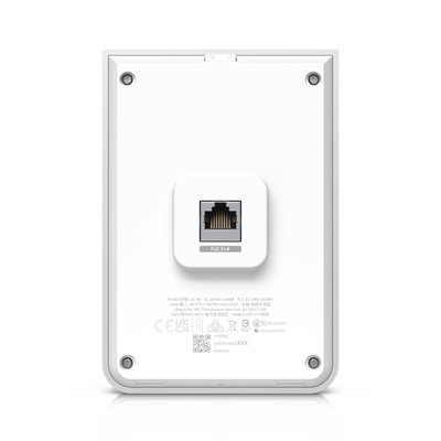 Access Point UniFi U6 In Wall/Montaje p/pared, WIFI 6 2.4 Y 5 Ghz, hasta 5.3 Gbps, 1 pto PoE In, 4 ptos secundarios (1 PoE Out) - imagen 2