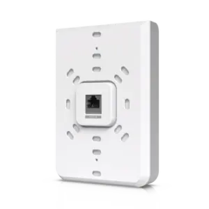 Access Point UniFi U6 In Wall/Montaje p/pared, WIFI 6 2.4 Y 5 Ghz, hasta 5.3 Gbps, 1 pto PoE In, 4 ptos secundarios (1 PoE Out)
