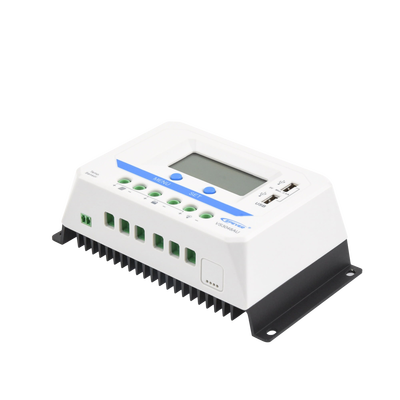 Controlador Solar PWM / 30A / 12/24V/36/48V / Doble USB / Pantalla LCD / Tierra Positivo Común - imagen 2