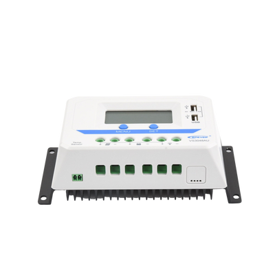 Controlador Solar PWM / 30A / 12/24V/36/48V / Doble USB / Pantalla LCD / Tierra Positivo Común - imagen 3