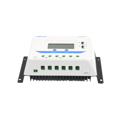Controlador Solar de Carga PWM 12/24/36/48 V 45 A, Salida USB, con Display - imagen 2