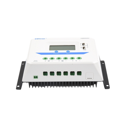 Controlador Solar PWM / 60A / 12/24V / Doble USB / Pantalla LCD / Tierra Positivo Común - imagen 4