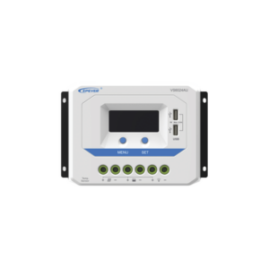 Controlador Solar PWM / 60A / 12/24V / Doble USB / Pantalla LCD / Tierra Positivo Común