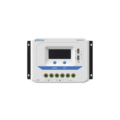Controlador Solar PWM / 60A / 12/24V / Doble USB / Pantalla LCD / Tierra Positivo Común - imagen 1