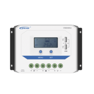 Controlador Solar PWM / 60A / 12/24V/36/48V / Doble USB / Pantalla LCD / Tierra Positivo Común