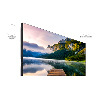 KIT de Video wall LCD 2×2 4 pantallas de 55″ VM55BU para conexion daisy chain, incluye montajes de pared Peerless DS-VW765-LAND - imagen 3