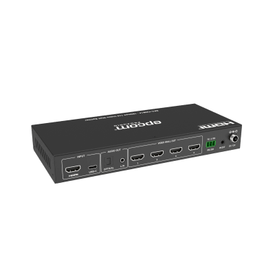 Videowall 4K 1×4 | HDMI & USB-C | 8 Modos de Visualización | Audio Óptico/Analógico | Control RS-232/IR | Plug & Play - imagen 3