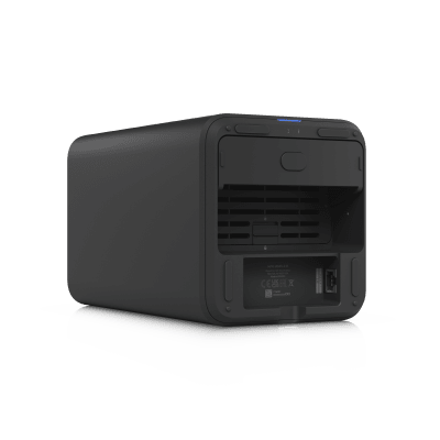 UniFi UNAS-2 – Almacenamiento en Red (NAS) Compacto con 2 Bahías para HDD de 3.5”, Puerto de Red 2.5 GbE, Conectividad USB-C y Adaptador PoE++ Incluido - imagen 5