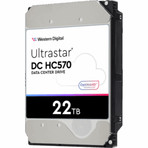 Disco Duro Data Center Ultrastar / 22 TB / 7200 RPM / 6 Gb/s SATA - 12 Gb/s SAS / HelioSeal con Helio / OptiNAND con Flash iNAND / ArmorCache / 2.5M Horas MTBF / 5 Años Garantía
