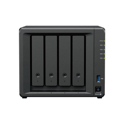 NAS DiskStation DS425+ | 4 Bahías | Intel Celeron J4125 2.7 GHz | 2 GB DDR4 / 2.5GbE + 1GbE | 2 Puertos USB 3.2 Gen 1 | 2 Ranuras M.2 NVMe | Hasta 80 TB | Synology DSM. - imagen 2