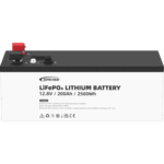 Batería de litio LiFeO4 12.8Vcc, 200Ah, 2.56Kwh, Pantalla LCD para Monitoreo Local, Carcasa Metálica miniatura 2