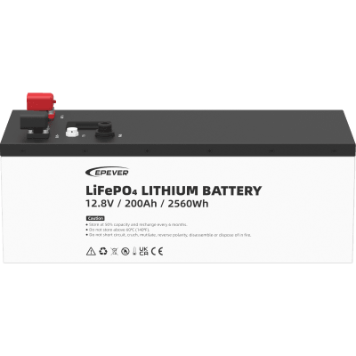 Batería de litio LiFeO4 12.8Vcc, 200Ah, 2.56Kwh, Pantalla LCD para Monitoreo Local, Carcasa Metálica - imagen 2