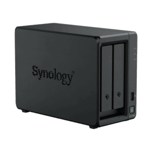 NAS Synology DiskStation DS725+ | 2 Bahías | Expandible hasta 7 Unidades | 2 Ranuras M.2 NVMe | Puerto 2.5GbE | Rendimiento 276 MB/s Lectura y 224 MB/s Escritura | Compatible con Unidad de Expansión DX525.