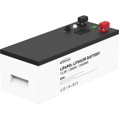 Batería de litio LiFeO4 12.8Vcc, 200Ah, 2.56Kwh, Pantalla LCD para Monitoreo Local, Carcasa Metálica - imagen 3