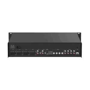 Amplificador de Red |  4 Zonas de 250W | 100V/70v | Calendarización de eventos | Biblioteca de Materiales de Audio | Entrada de Alarma | Hik-Connect /Hikcentral profesional