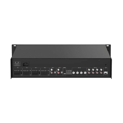 Amplificador de Red |  4 Zonas de 250W | 100V/70v | Calendarización de eventos | Biblioteca de Materiales de Audio | Entrada de Alarma | Hik-Connect /Hikcentral profesional - imagen 3