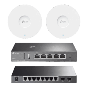 Kit de Iniciación en redes OMADA / 1 Router / 1 Switch TL-SG2210P / 2 Punto de Acceso EAP613