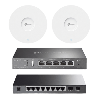 Kit de Iniciación en redes OMADA / 1 Router / 1 Switch TL-SG2210P / 2 Punto de Acceso EAP613 - imagen 1