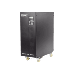 Inversor / Cargador para sistemas tipo isla de 192Vcc/120VCA de 5000W onda sinusoidal pura con controlador MPPT. Administre una fuente fotovoltaica, la red eléctrica y recargue su banco de baterías y su consumo sin problemas.