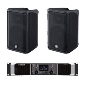 Kit Refuerzo Sonoro | Incluye 2 Bocinas CBR10 y 1 Amplificador PX5 | Ideal para Audio en primer Plano