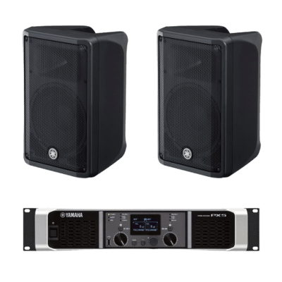 Kit Refuerzo Sonoro | Incluye 2 Bocinas CBR10 y 1 Amplificador PX5 | Ideal para Audio en primer Plano - imagen 1