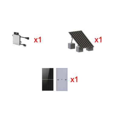 Kit Solar Interconexion  / 500 W  220Vca / Microinversores HOYMILES / Montaje Incluido - imagen 1