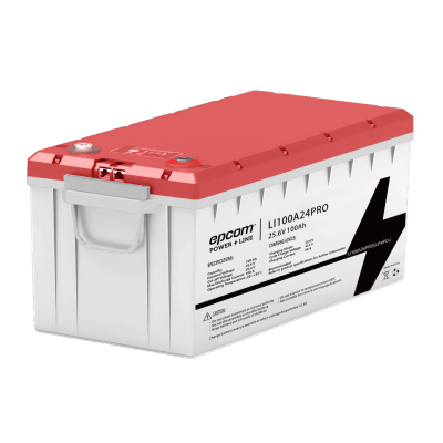 Batería LiFePO4, 2.56 kWh, 25.6V, 100AH / Con BMS Integrado / Vida Útil de más de 3500 Ciclos / Conector RS485 y CAN - imagen 1