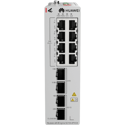 Switch Industrial eKit / 8 Puertos PoE+ Gigabit + 2 SFP + 2 SFP+ / Montaje en Riel DIN / Fuente Redundante 1+1 : 54 a 57 VCD / Libre de licenciamiento / Gestión gratuita desde la Nube / Presupuesto PoE 220 W - imagen 1