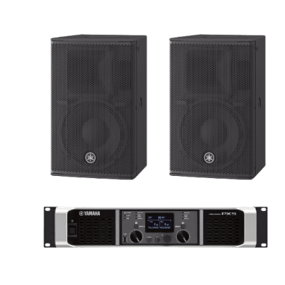Kit Refuerzo Sonoro | Incluye 2 Bocinas CHR10 y 1 Amplificador PX5 | Ideal para Aplicaciones de Música en Primer Plano - imagen 1