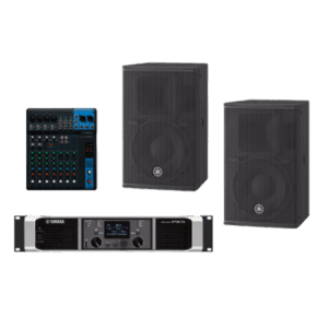 Kit Refuerzo Sonoro y Mixer | Incluye 2 Bocinas CHR10 | Amplificador PX5 | Mezclador MG10 | Ideal para PA