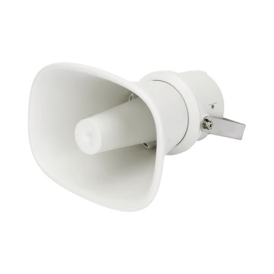 Altavoz Tipo Trompeta | 5 Watts – 30 Watts | Color Blanca | 100 V / 70 V | Material ABS | IP65 | Requiere amplificador - imagen 1