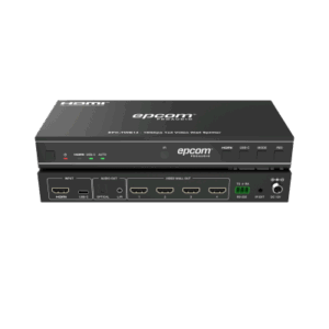 Videowall 4K 1x4 | HDMI & USB-C | 8 Modos de Visualización | Audio Óptico/Analógico | Control RS-232/IR | Plug & Play
