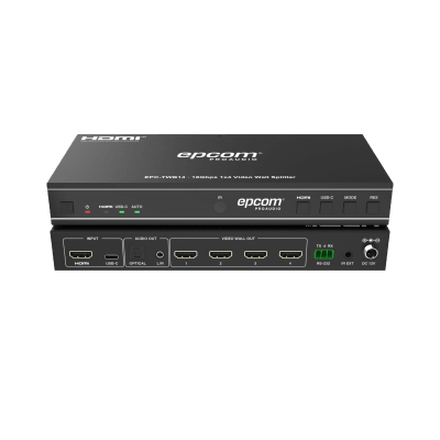 Videowall 4K 1×4 | HDMI & USB-C | 8 Modos de Visualización | Audio Óptico/Analógico | Control RS-232/IR | Plug & Play - imagen 1